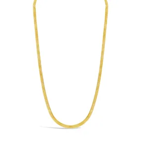 10K Gold Herringbone Chain Necklace