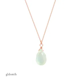 10k Rose Gold Marley Prehnite Necklace