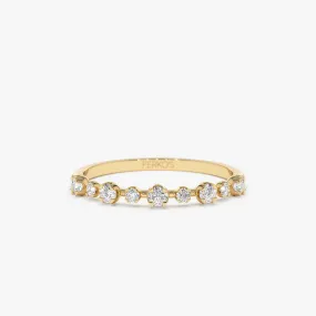 14k 4 Prong Petite Natural Diamond Ring