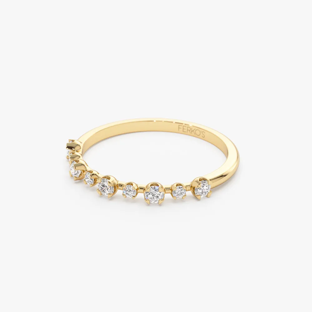 14k 4 Prong Petite Natural Diamond Ring