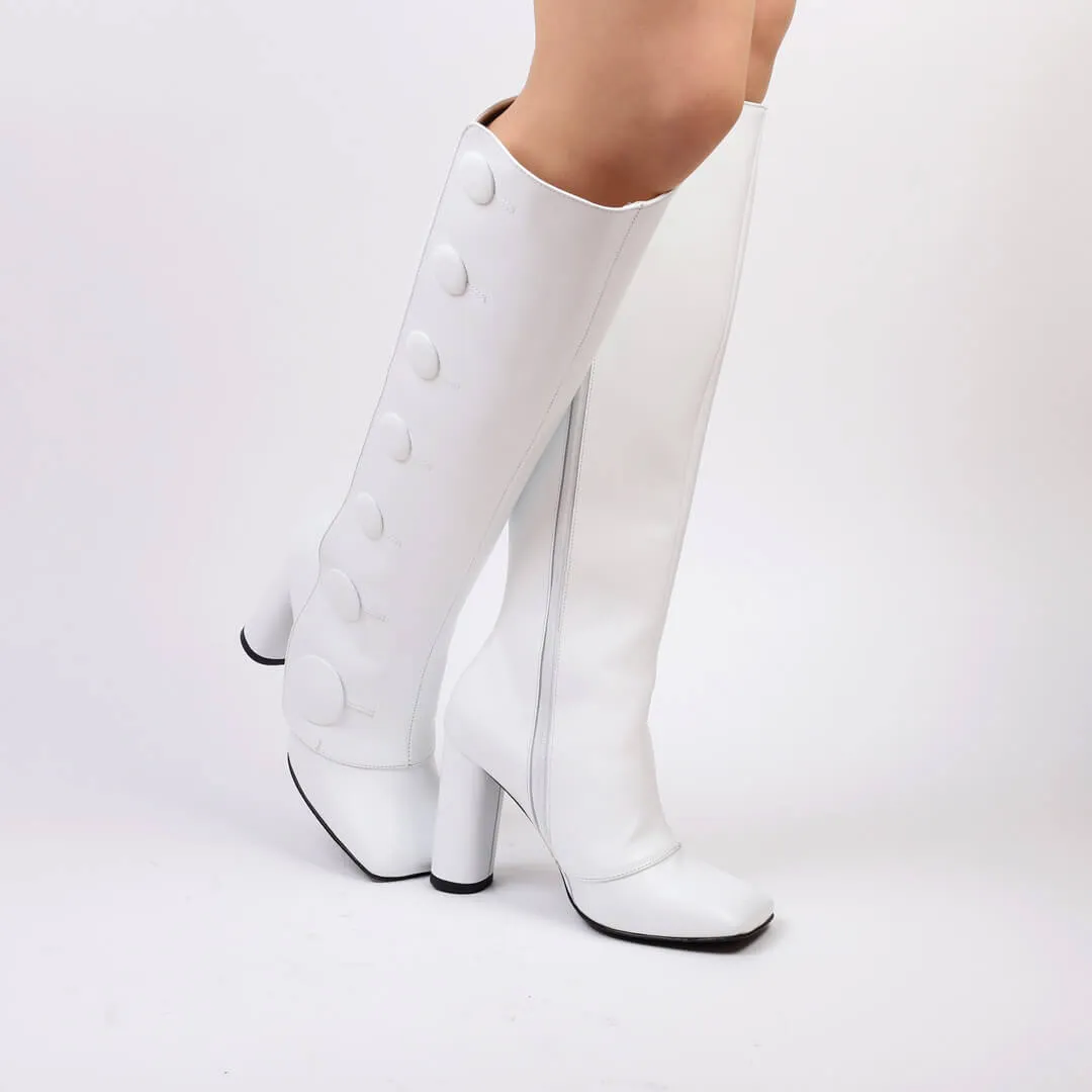 ABOTONA - button knee boot