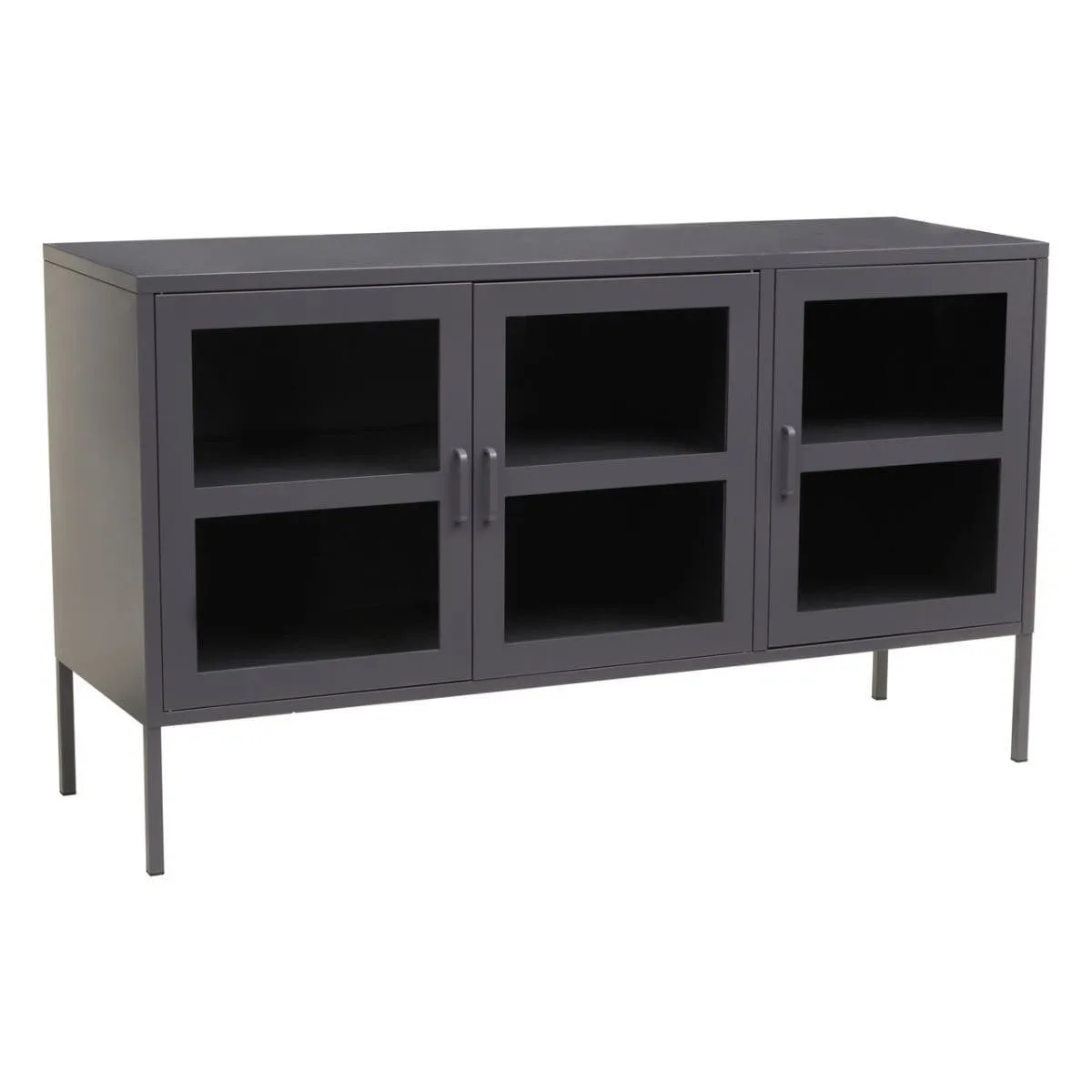 Acier Three Door Grey Sideboard