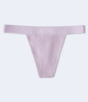 Aeropostale Womens' Logo High-Cut Thong - Light Purple - Size M - Cotton - Teen Fashion & Clothing Siberian Lilac