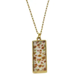 Autumn Fields Floral Pendant Necklace