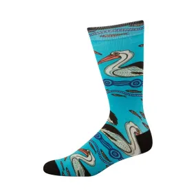 Bamboozld: Mens Native Australian Pelican Bamboo Sock