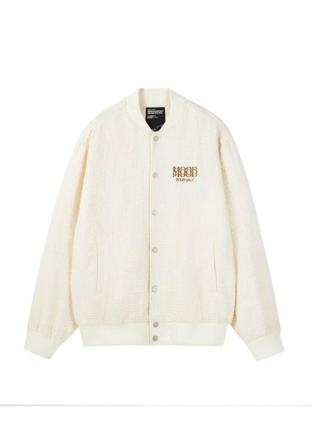 Baseball Collar Woven Jacket