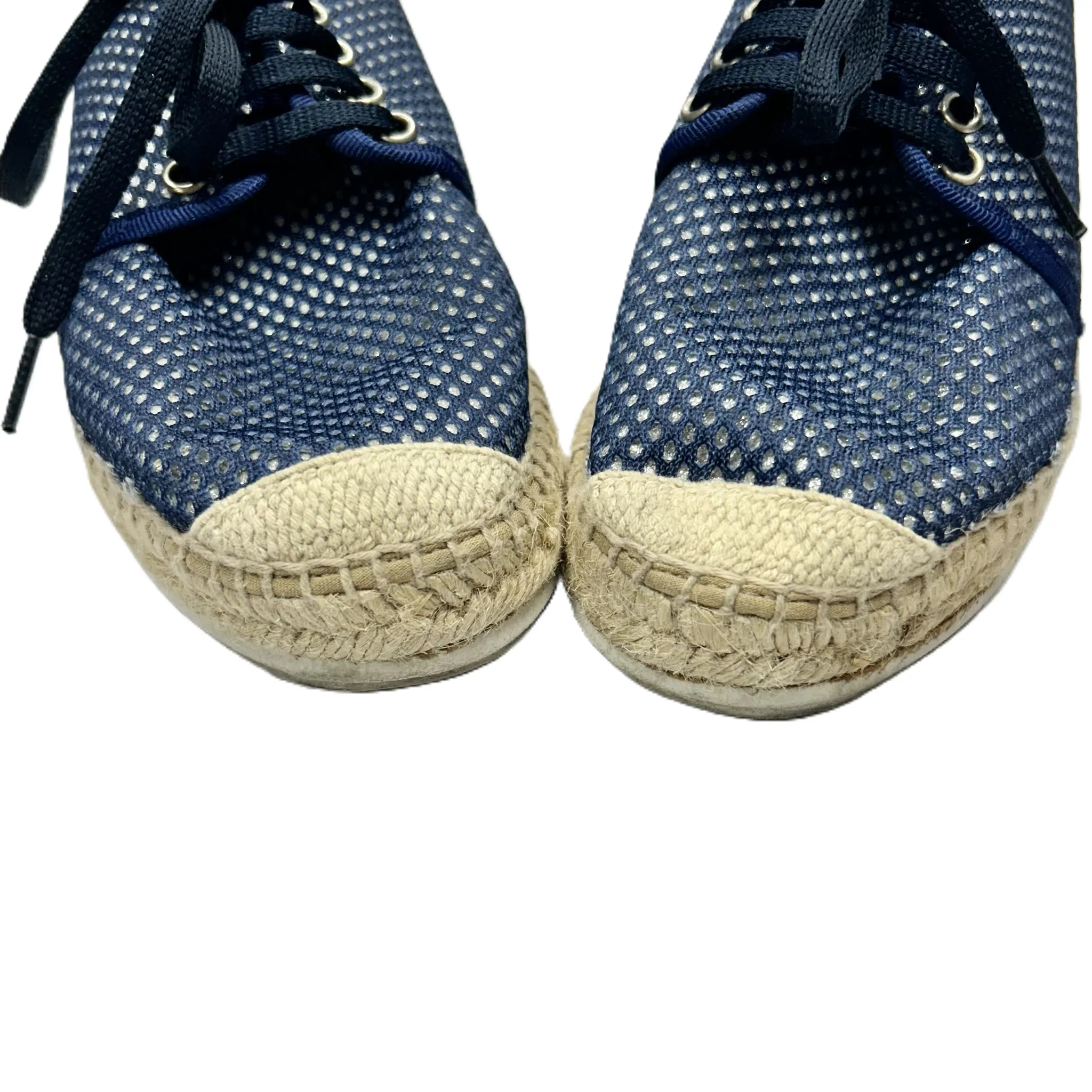 Blue & Tan Shoes Sneakers By Kanna, Size: 8.5