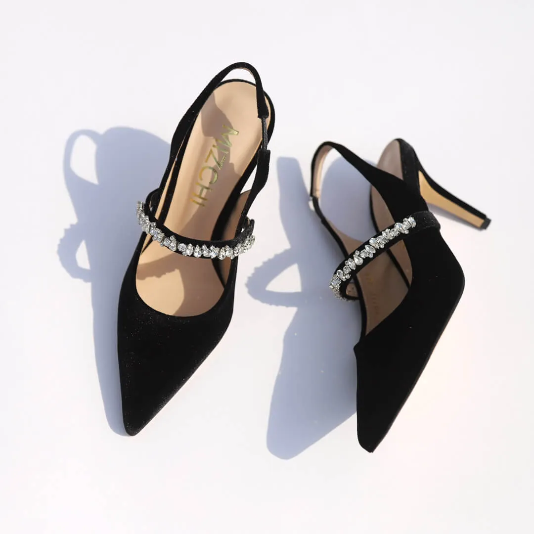 CELIAHA - velvet sling back pumps