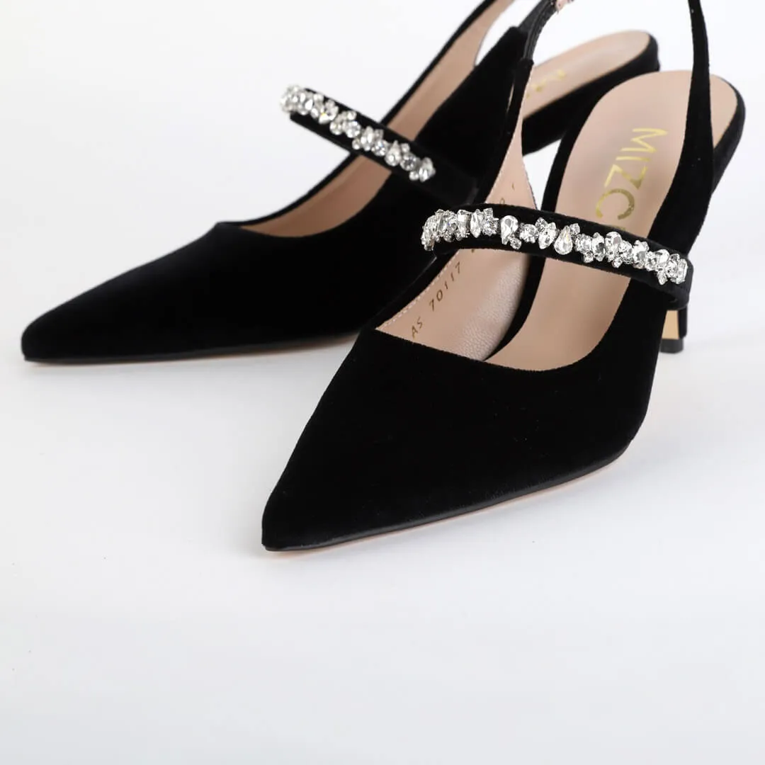 CELIAHA - velvet sling back pumps