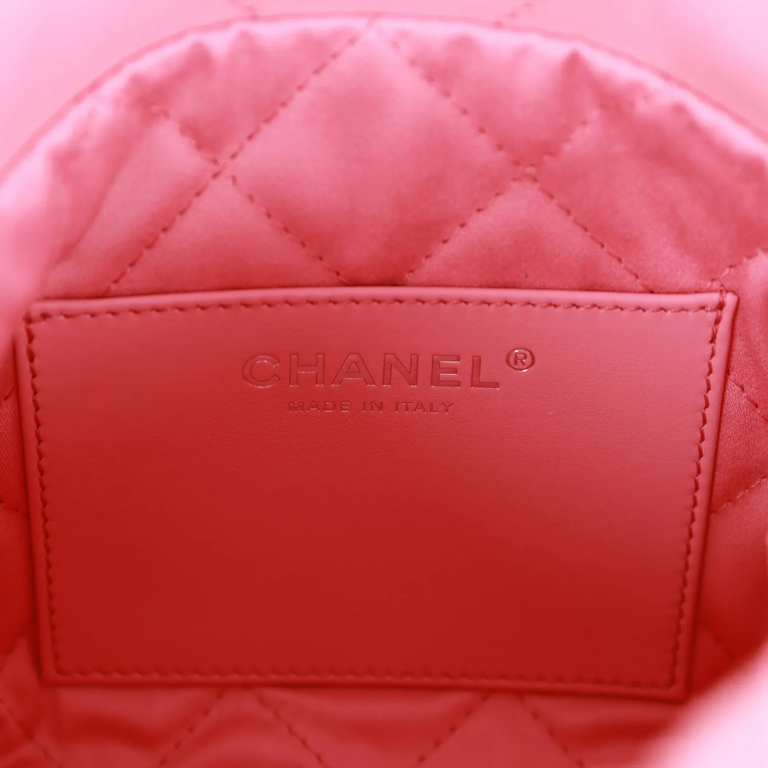 Chanel Mini 22 Bag Pink Calfskin Silver Hardware