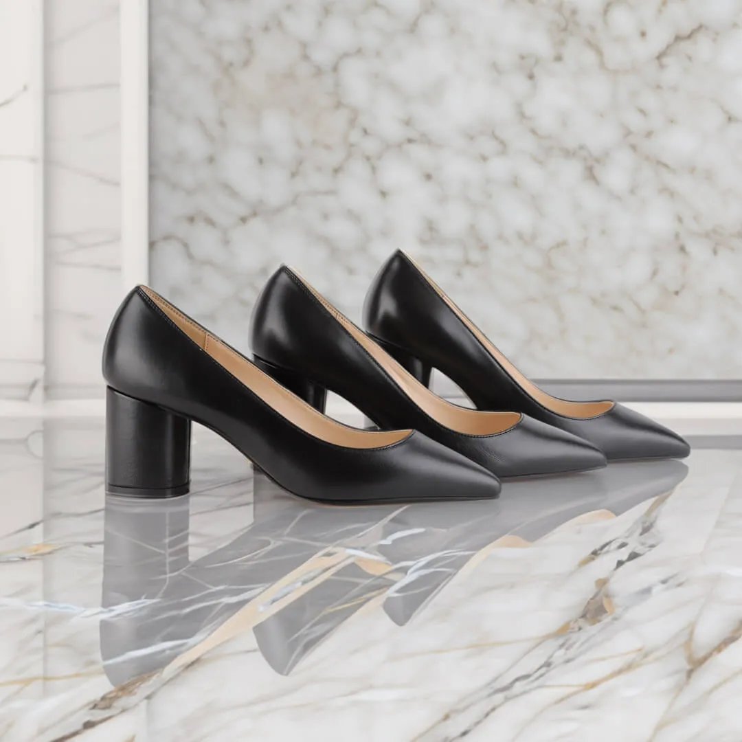 CHOICE - classic block heel pumps