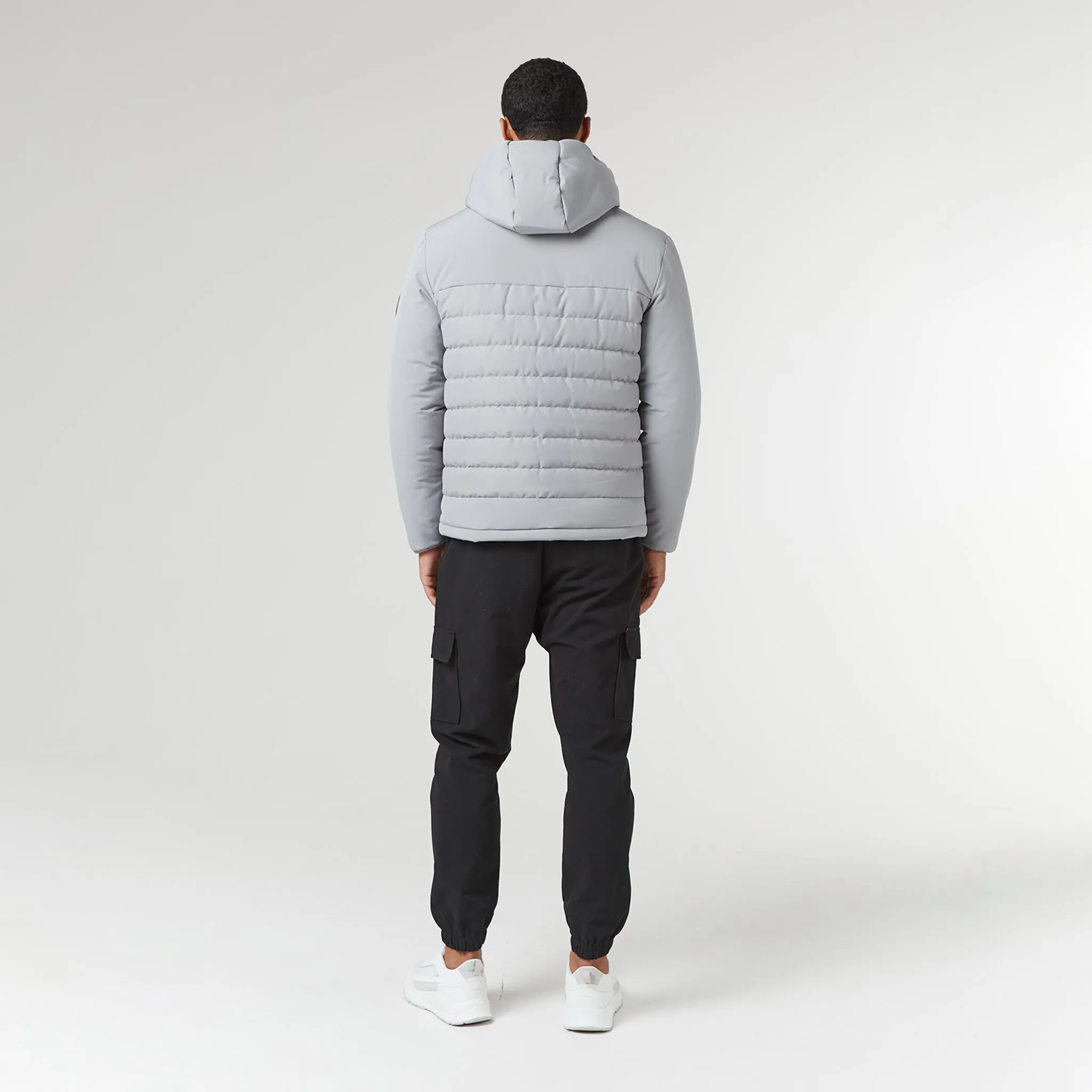 Contrast Soft Shell Jacket | Ice Grey