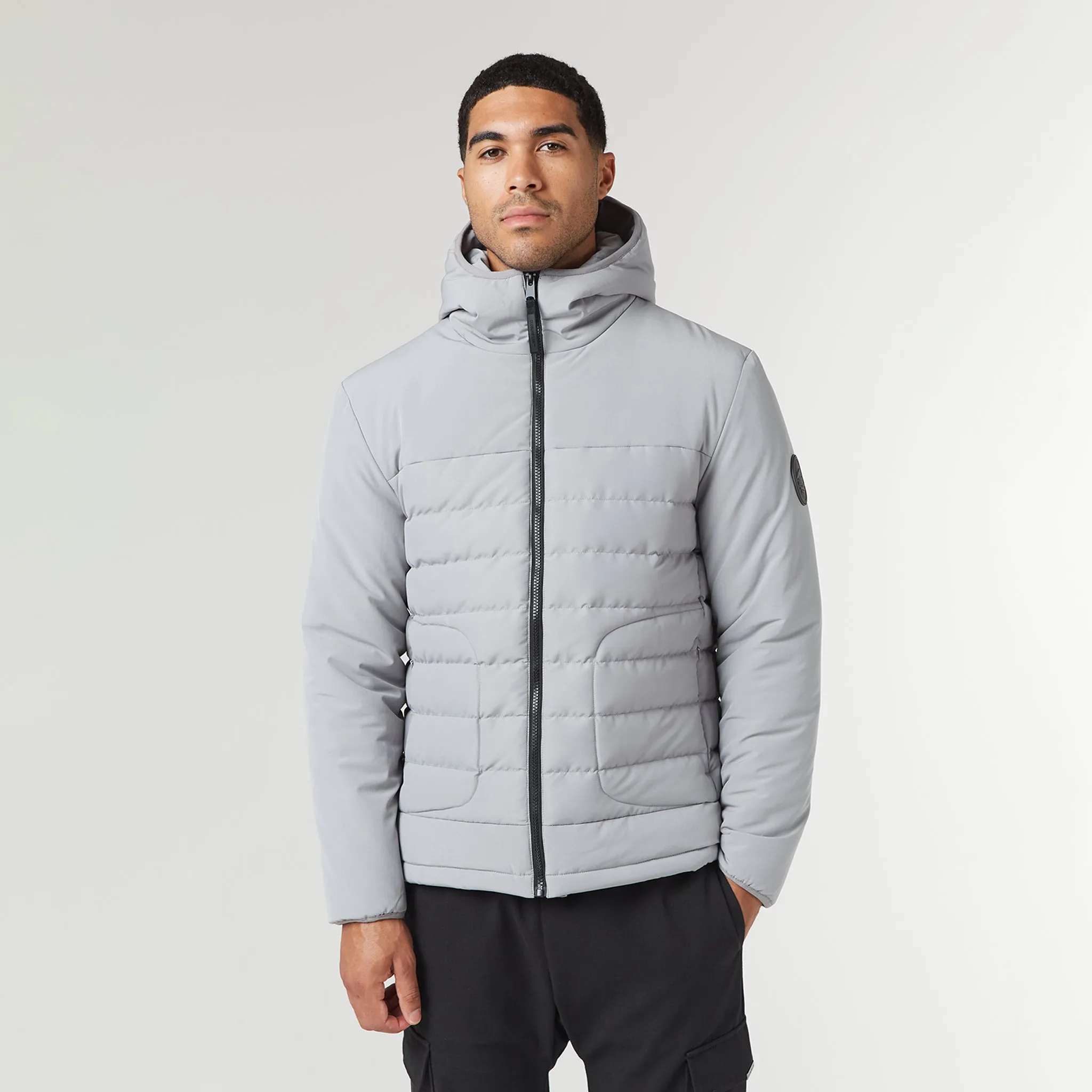 Contrast Soft Shell Jacket | Ice Grey