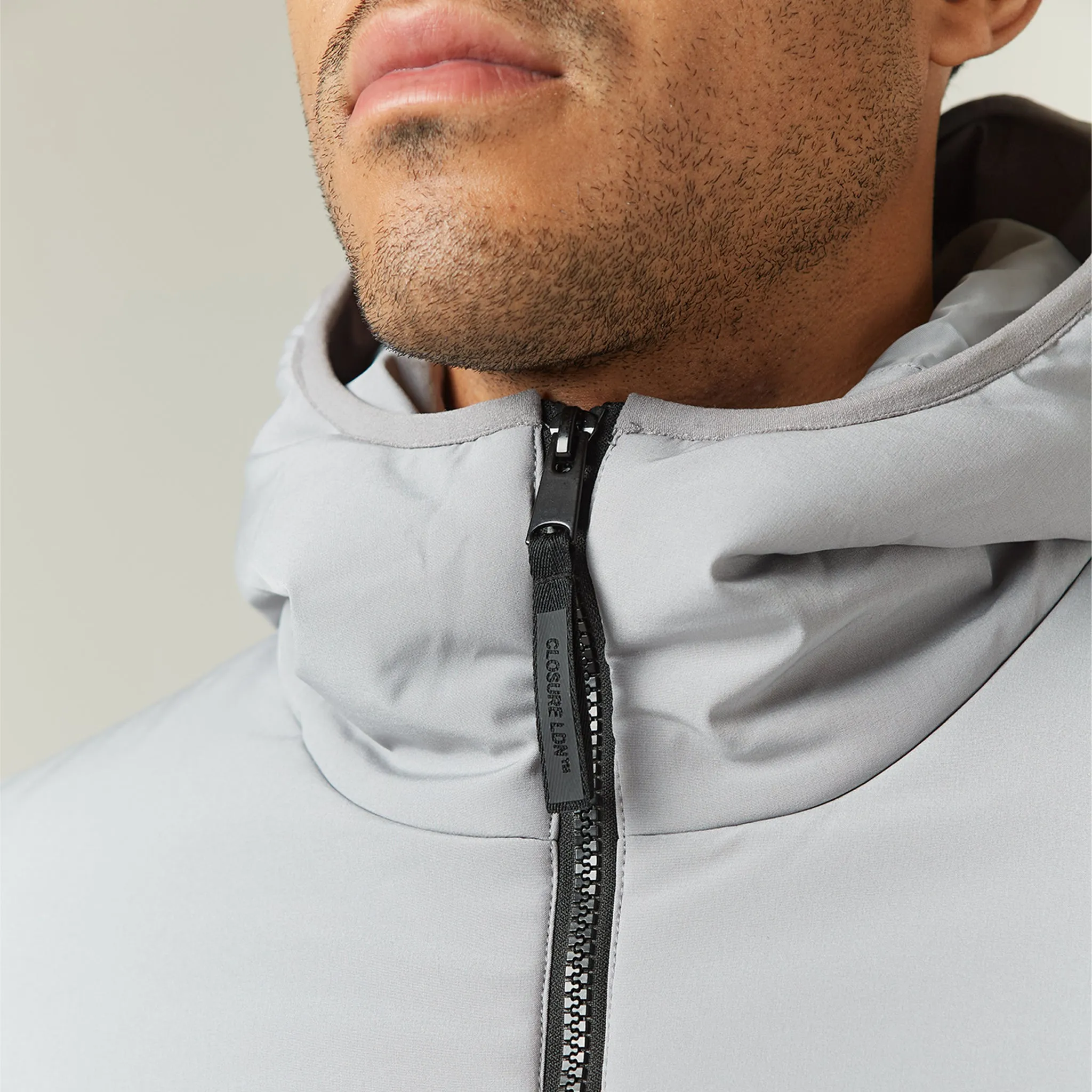 Contrast Soft Shell Jacket | Ice Grey