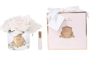 COTE NOIRE - PERFUMED NATURAL TOUCH 5 ROSES - CLEAR - PINK BLUSH - PINK BOX