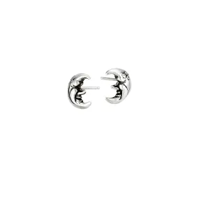 Crescent Moon Mini Post Earrings