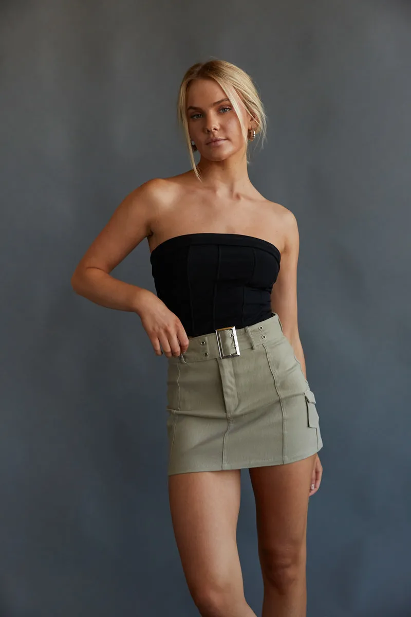 Darcey Belted Cargo Mini Skirt