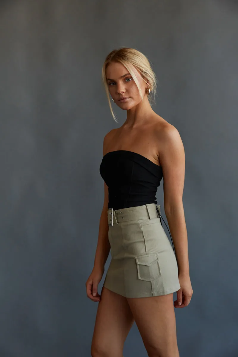 Darcey Belted Cargo Mini Skirt