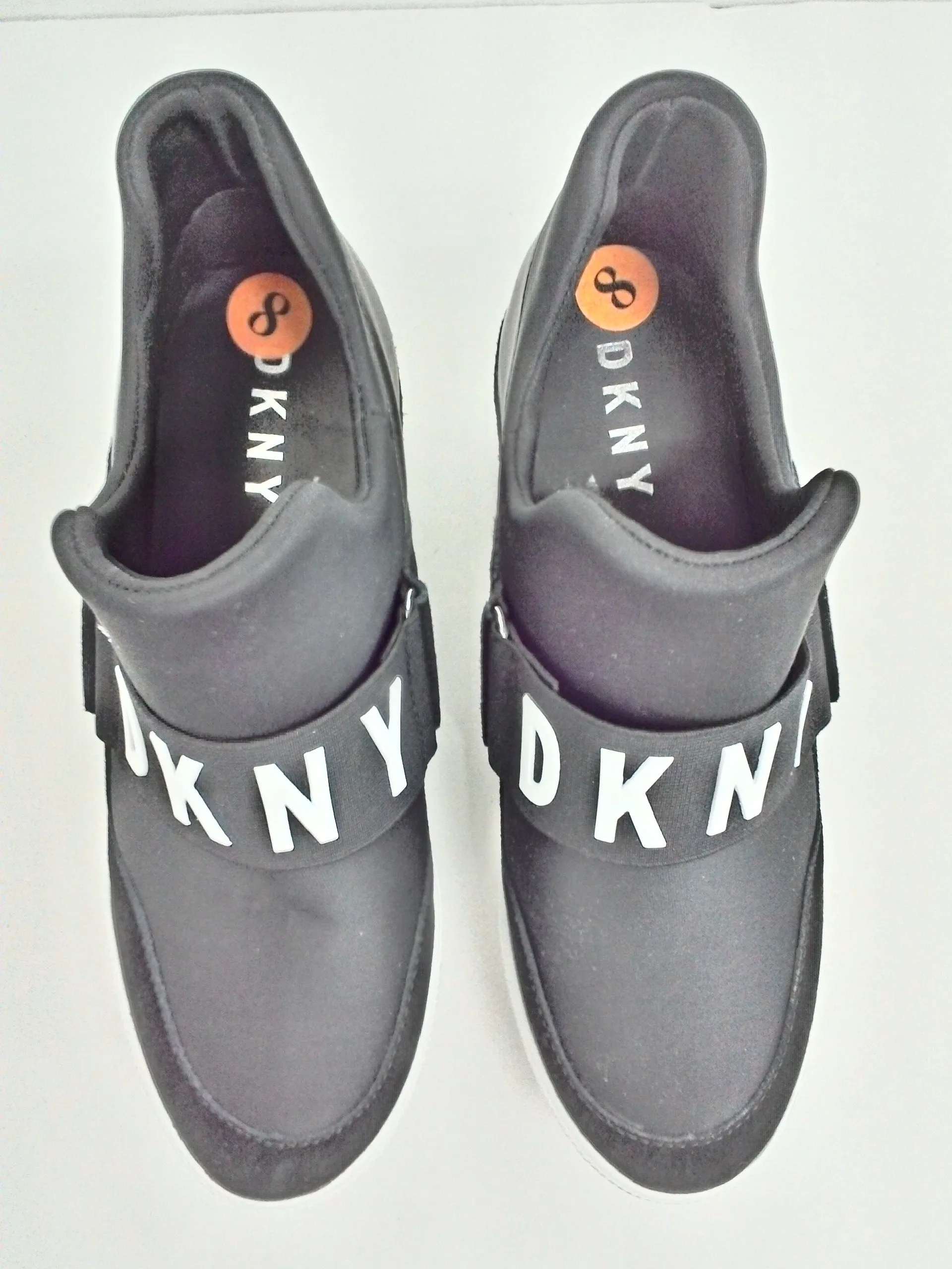 DKNY Women's May Black Wedge Sneakers Size 8 M