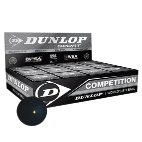 Dunlop Competition Squash Balls - 1 dozen