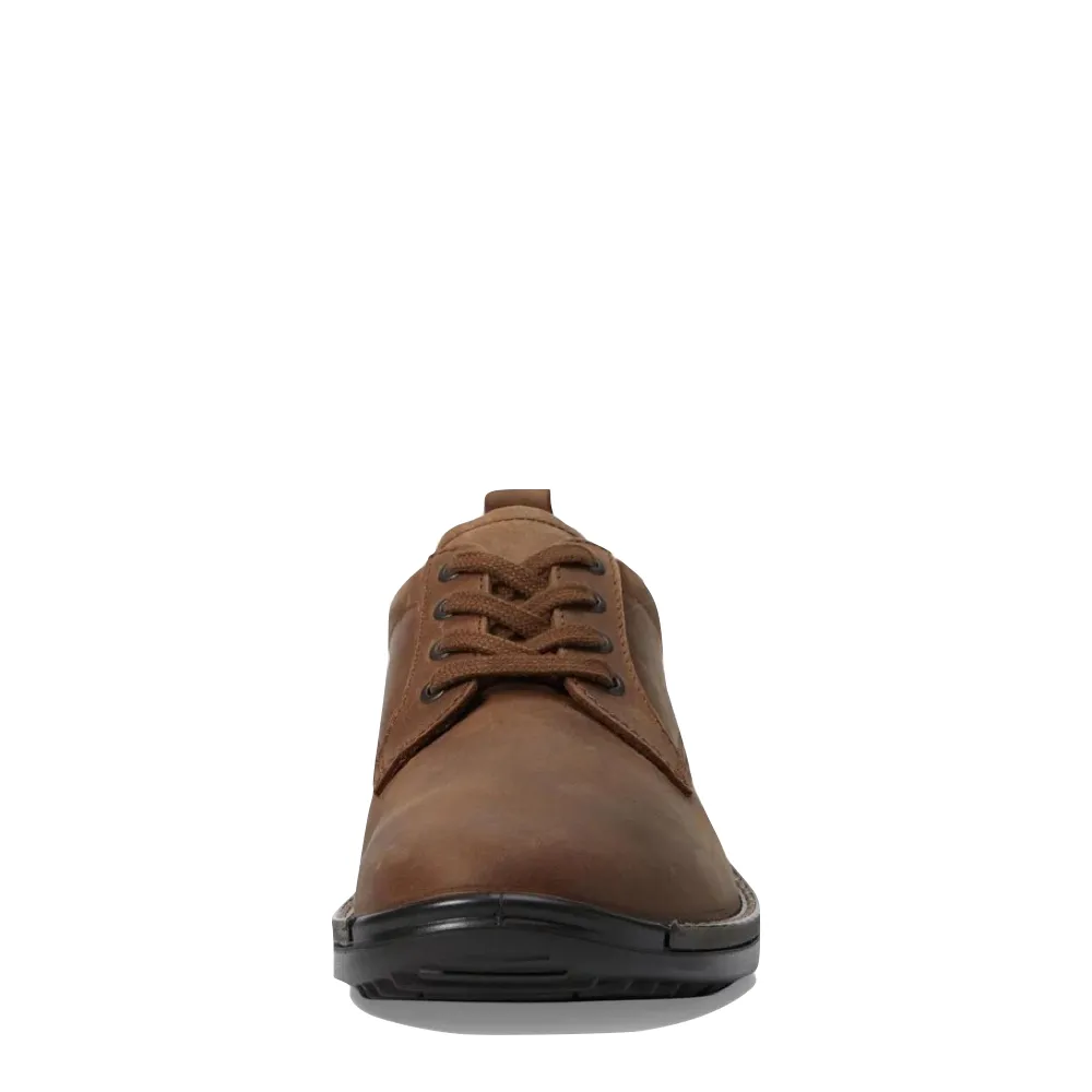 Ecco Men's Fusion Oiled Nubuck Tie in Cocoa Brown