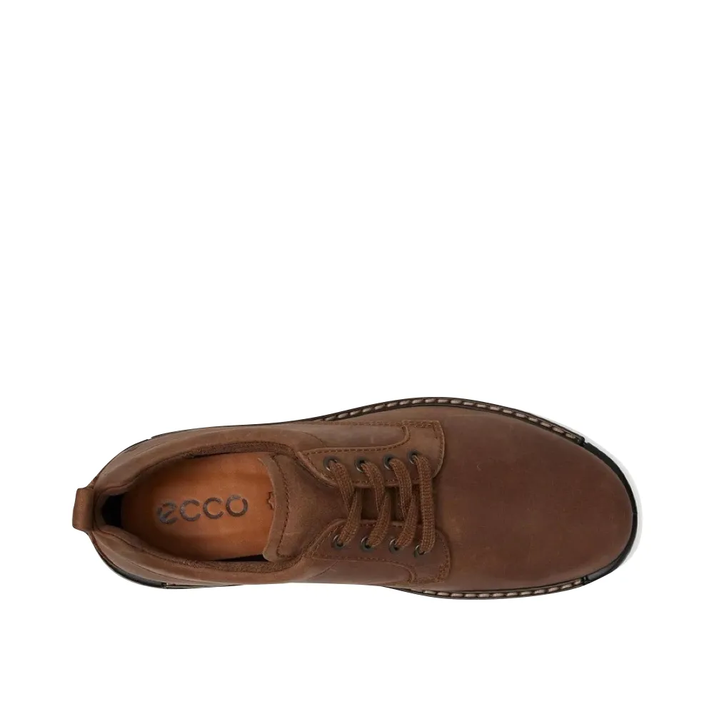 Ecco Men's Fusion Oiled Nubuck Tie in Cocoa Brown