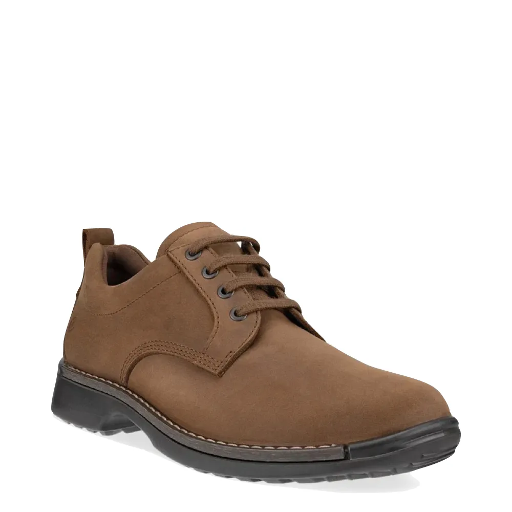 Ecco Men's Fusion Oiled Nubuck Tie in Cocoa Brown