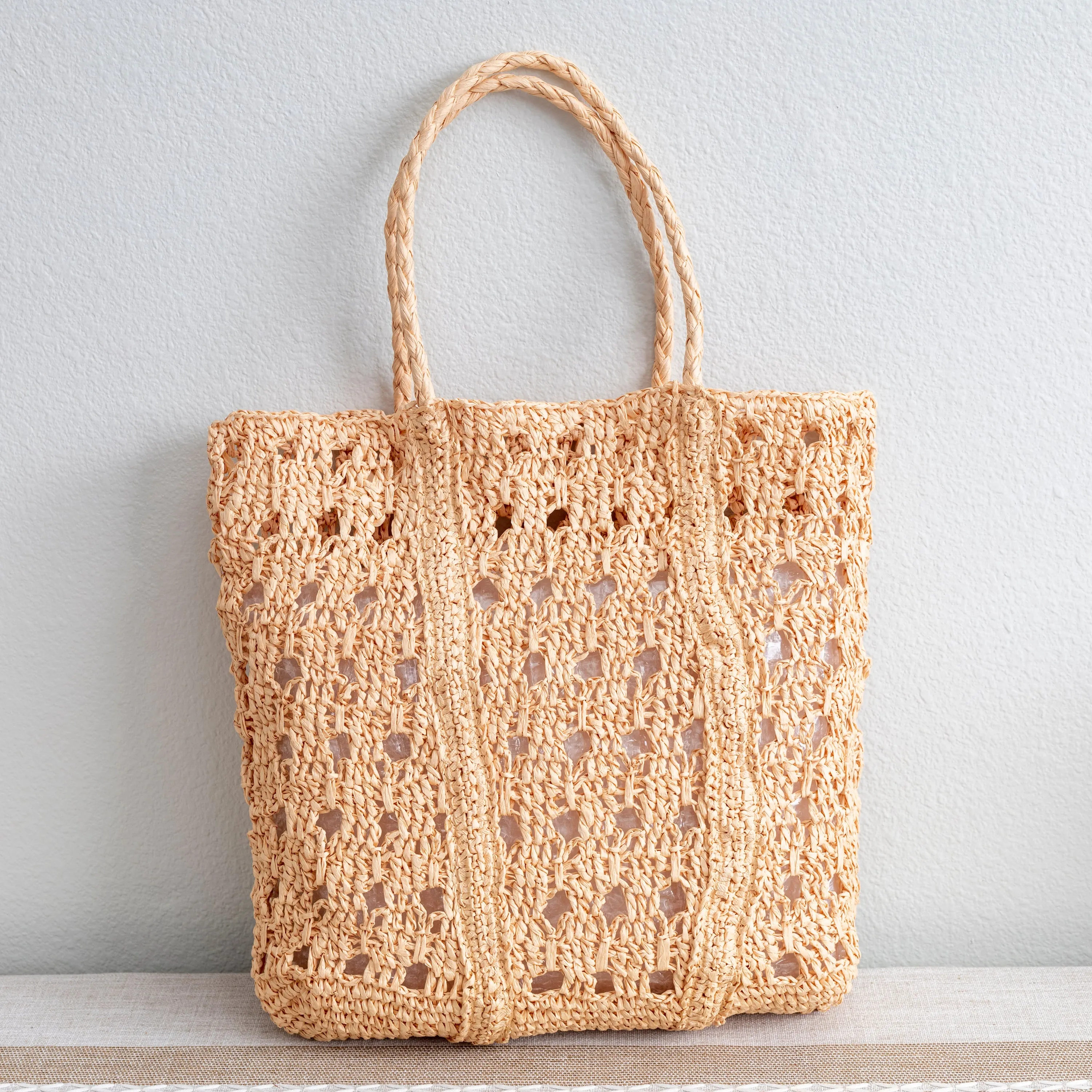 Elena Handbags Women's Large Woven Summer Straw Tote