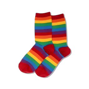 HOTSOX Women's Bold Stripe Crew Socks