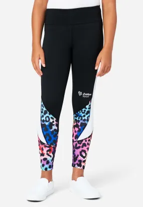 J Sport Color Block Ankle-Length Leggings