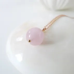 Katie Necklace / Rose Quartz (Madagascar)