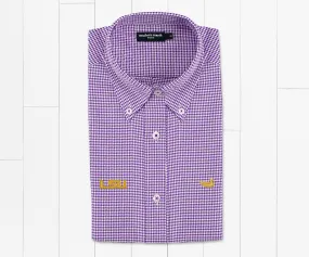 Mackenzie Houndstooth Dress Shirt - LSU