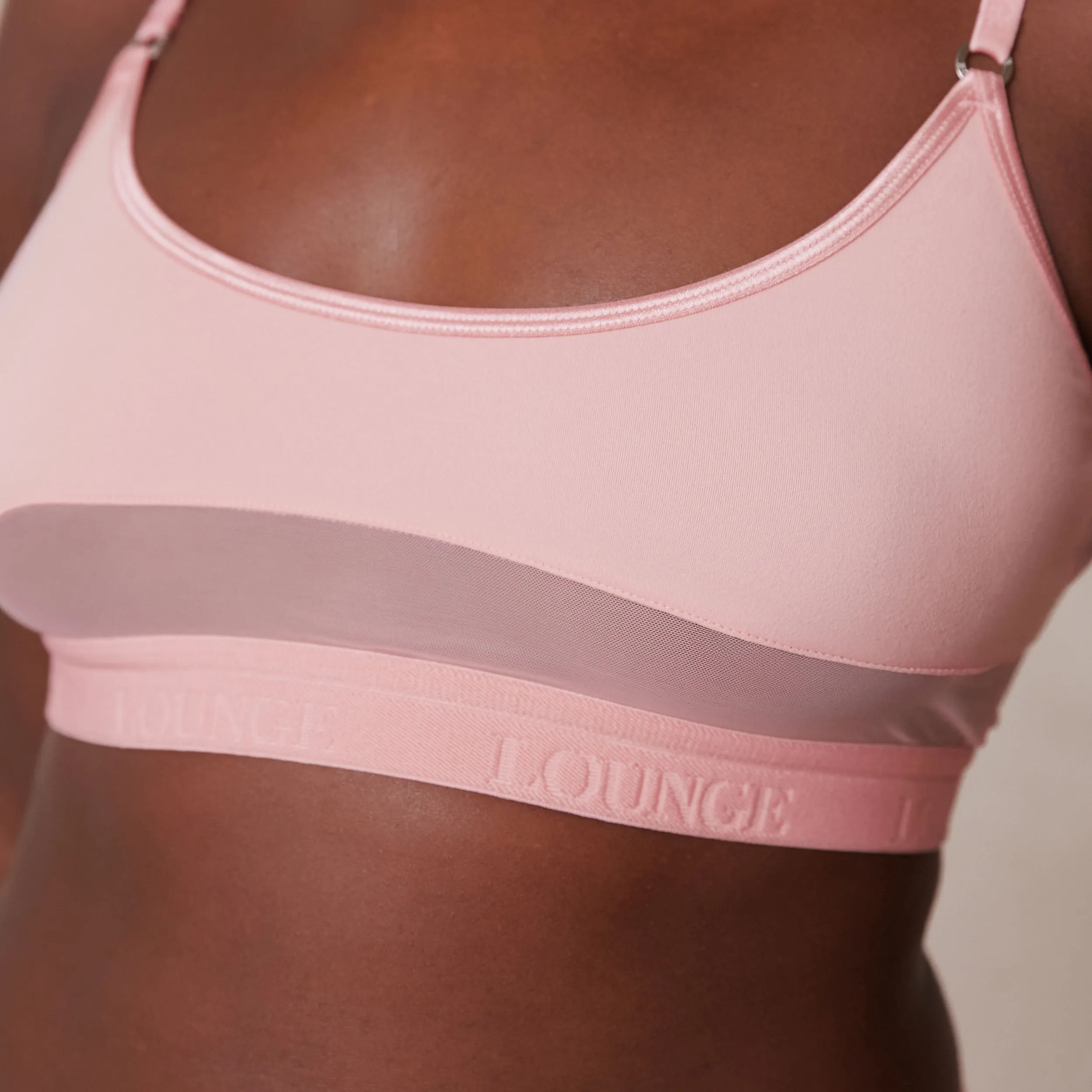 Mesh Bra  - Pink