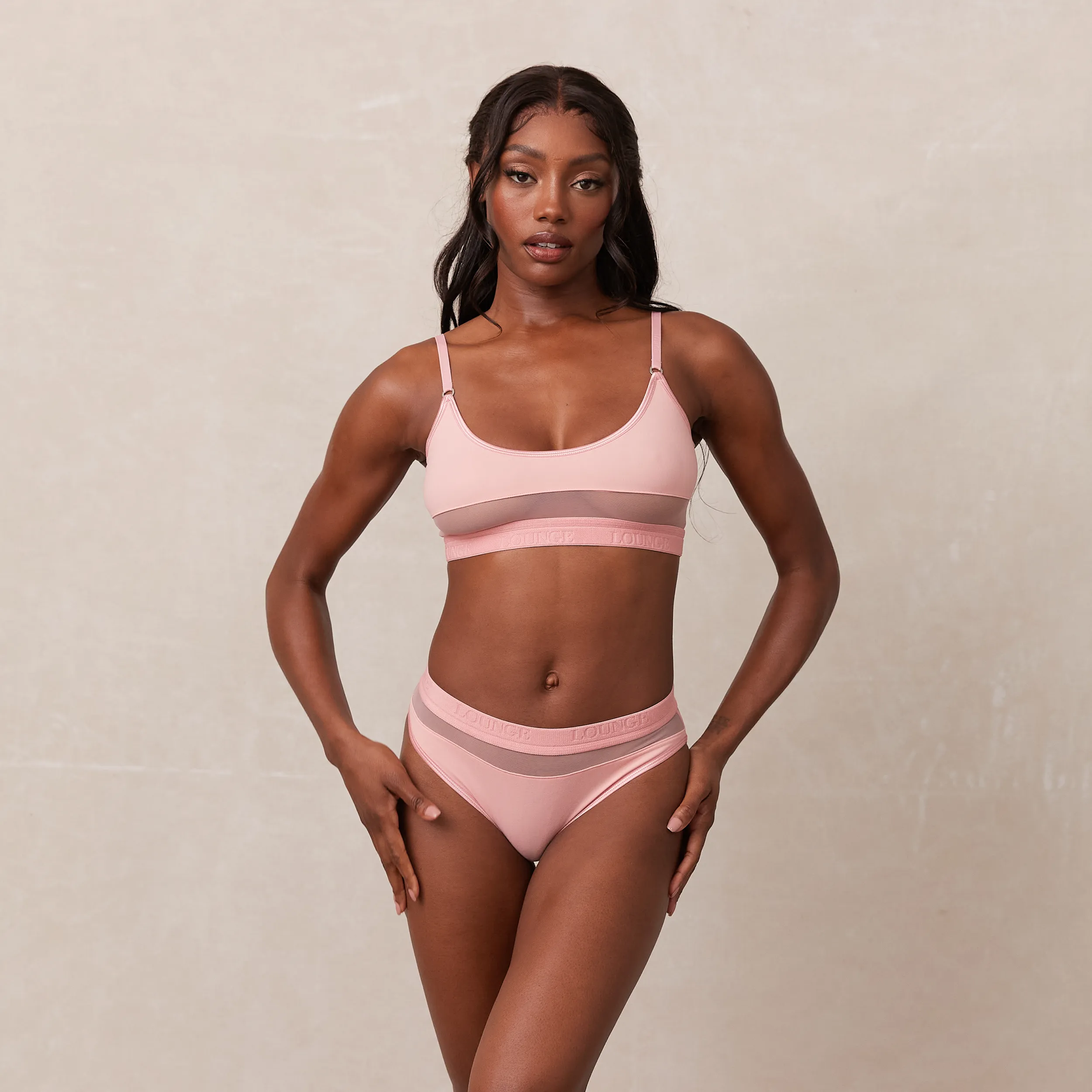 Mesh Bra  - Pink