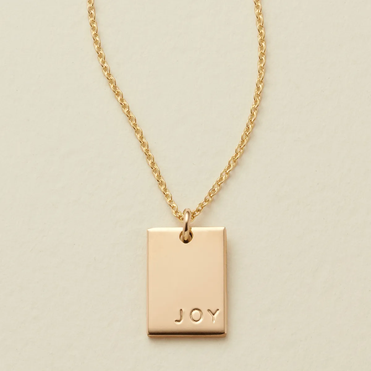 Mini Lennon Rectangle Necklace