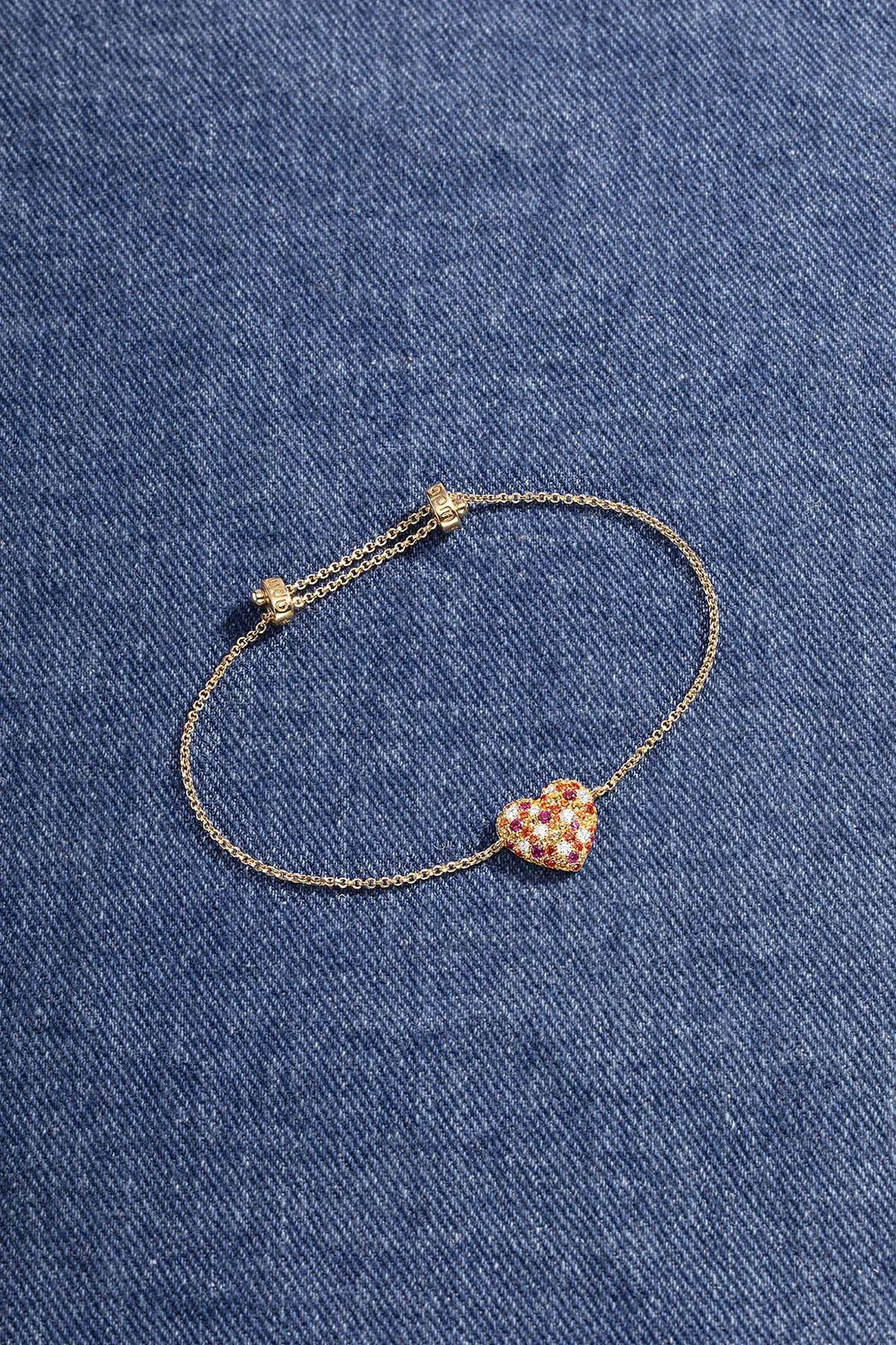 Multicolor Heart Adjustable Bracelet