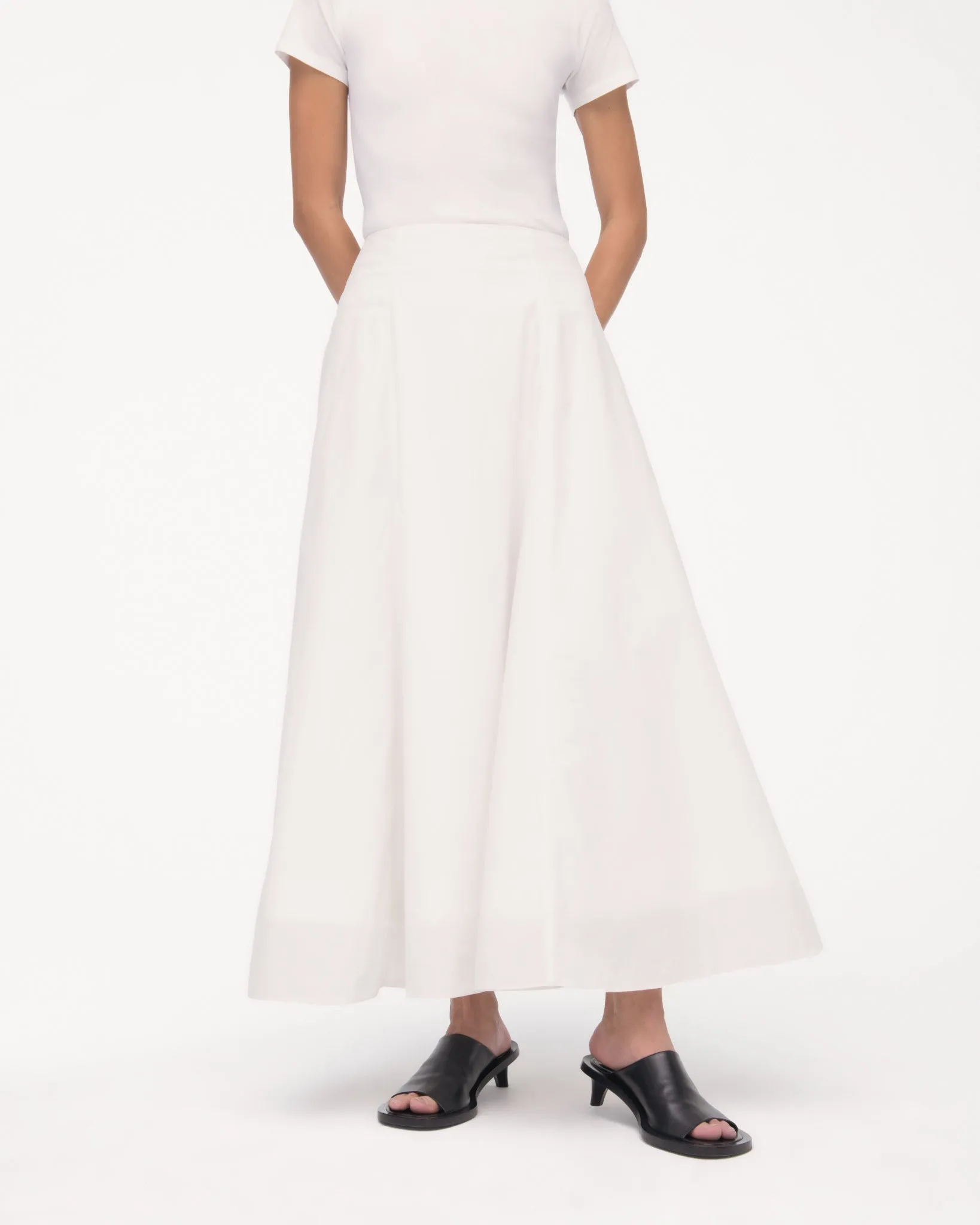 Paneled Full Skirt