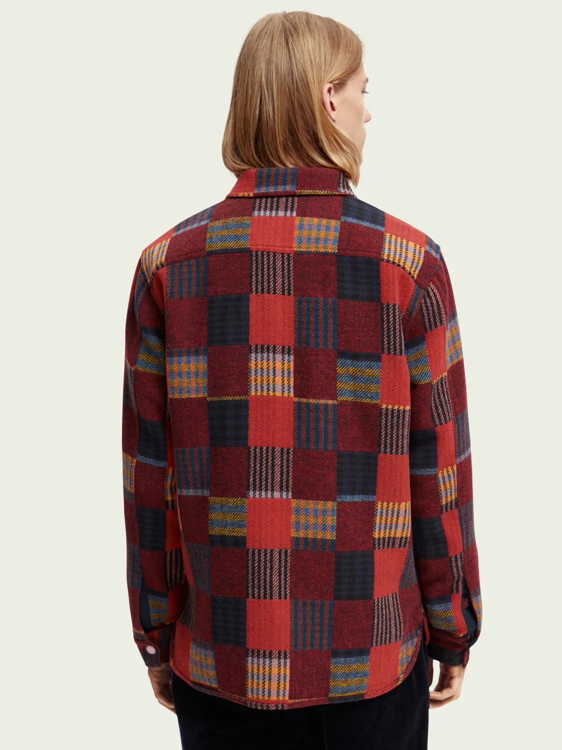 Scotch & Soda - Patched Check Jacquard Overshirt