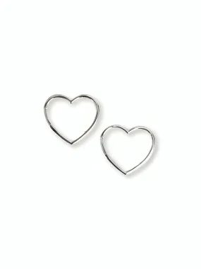 Silver Heart Earrings