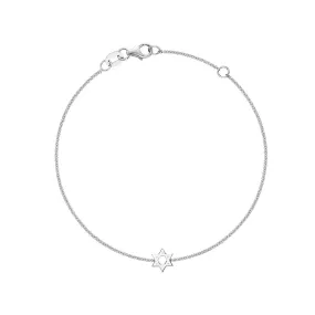 Silver Mini Magen David Bracelet