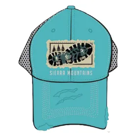 Souvenir Ball Cap Adventure Patch, Teal, Orange, Navy, Lake Tahoe