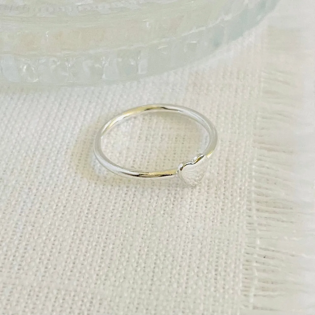 Sterling Silver Mini Heart Ring