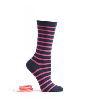 Stripes And Neon Socks And Shoelaces - Socks