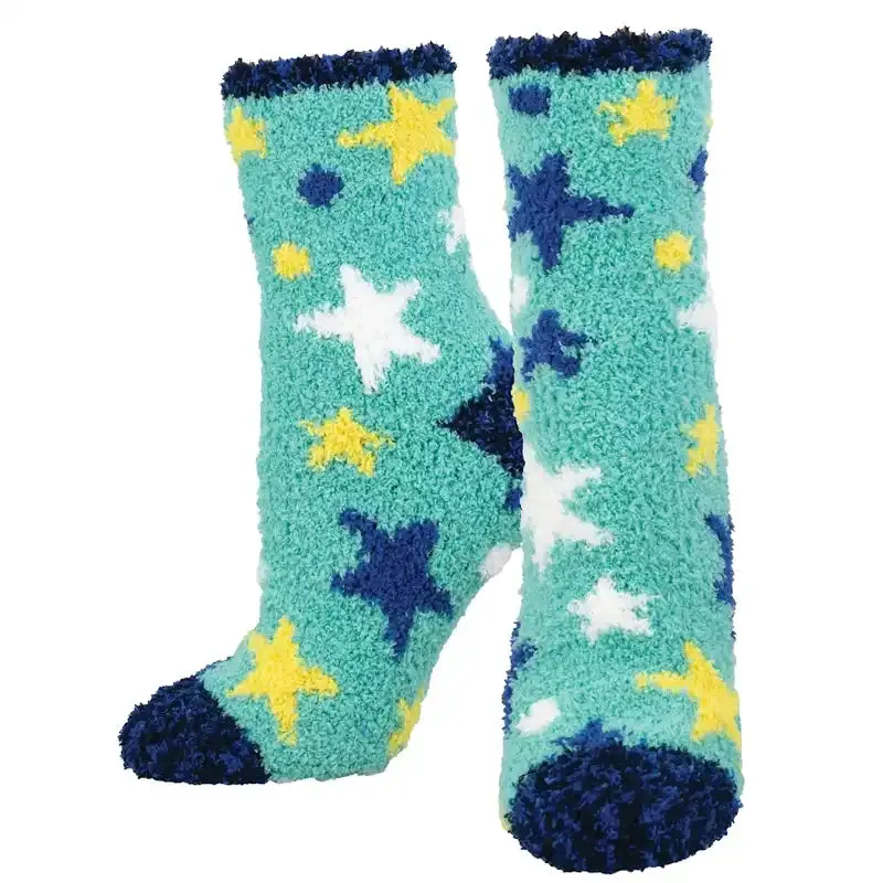 'Superstar' Printed Plush Women's Socks