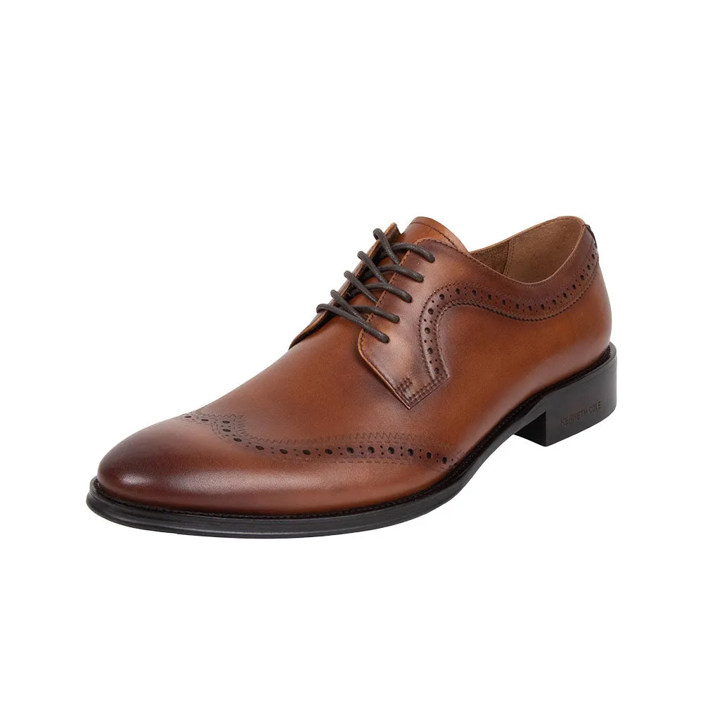 Tristian Lace Up Laser Dress Shoe Chestnut Kenneth Cole New York Men's