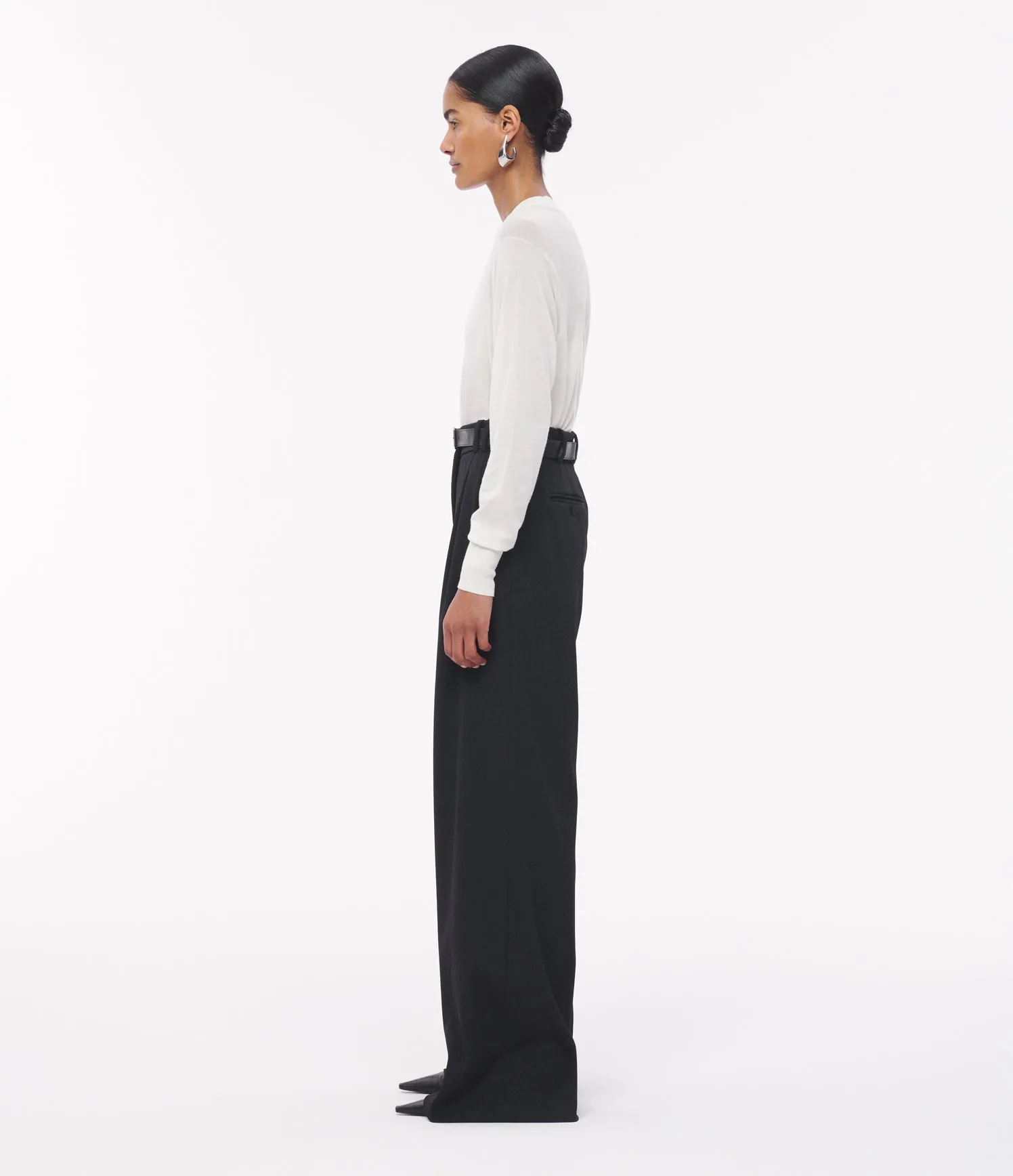 Twill Pleated Trouser