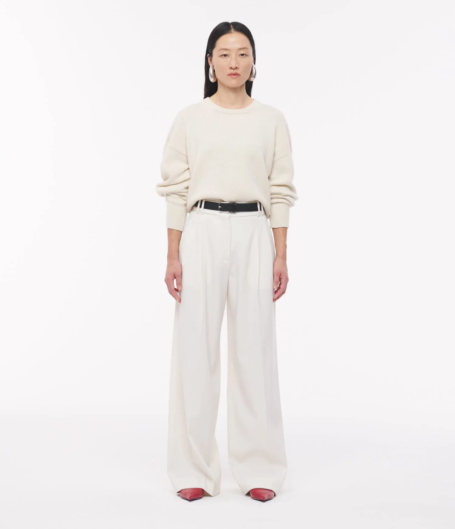 Twill Pleated Trouser