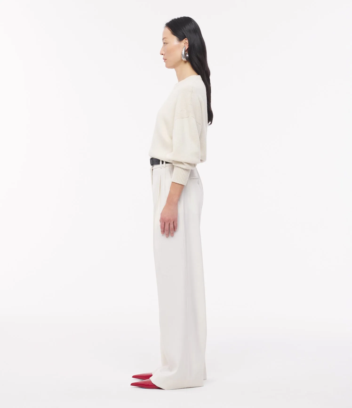 Twill Pleated Trouser