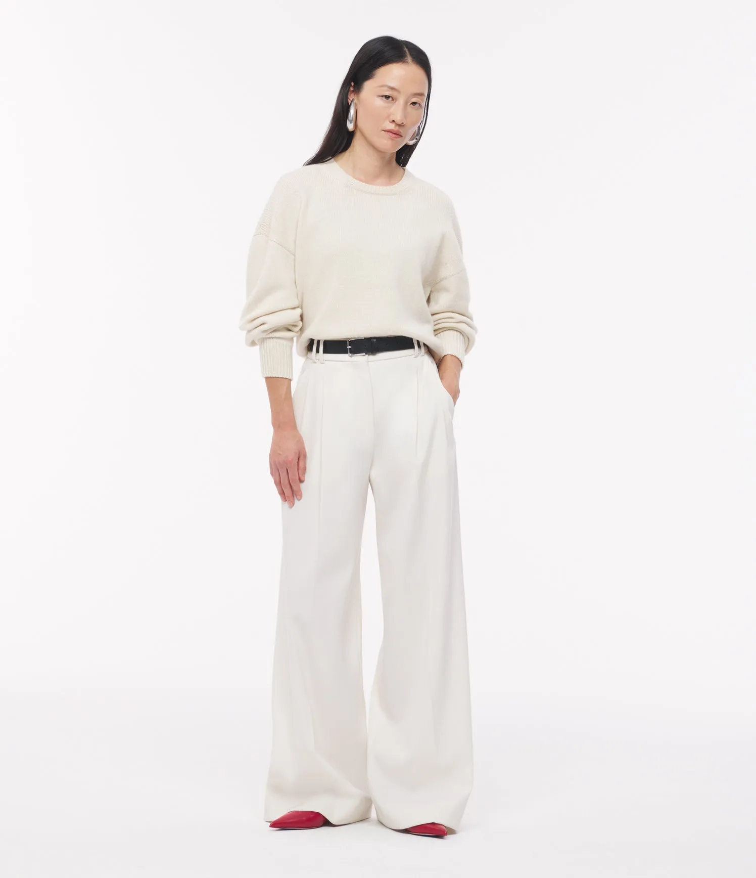 Twill Pleated Trouser