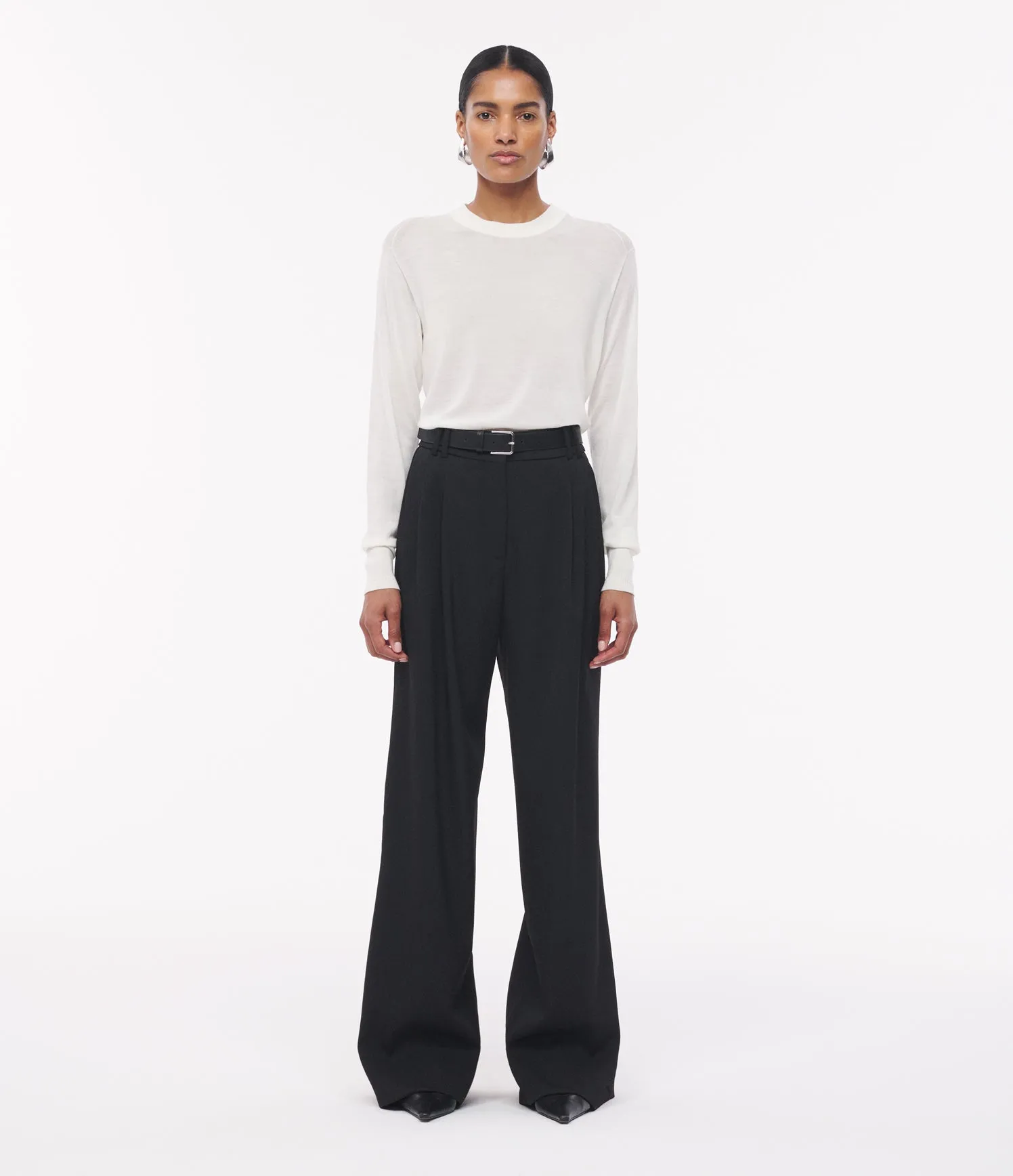 Twill Pleated Trouser